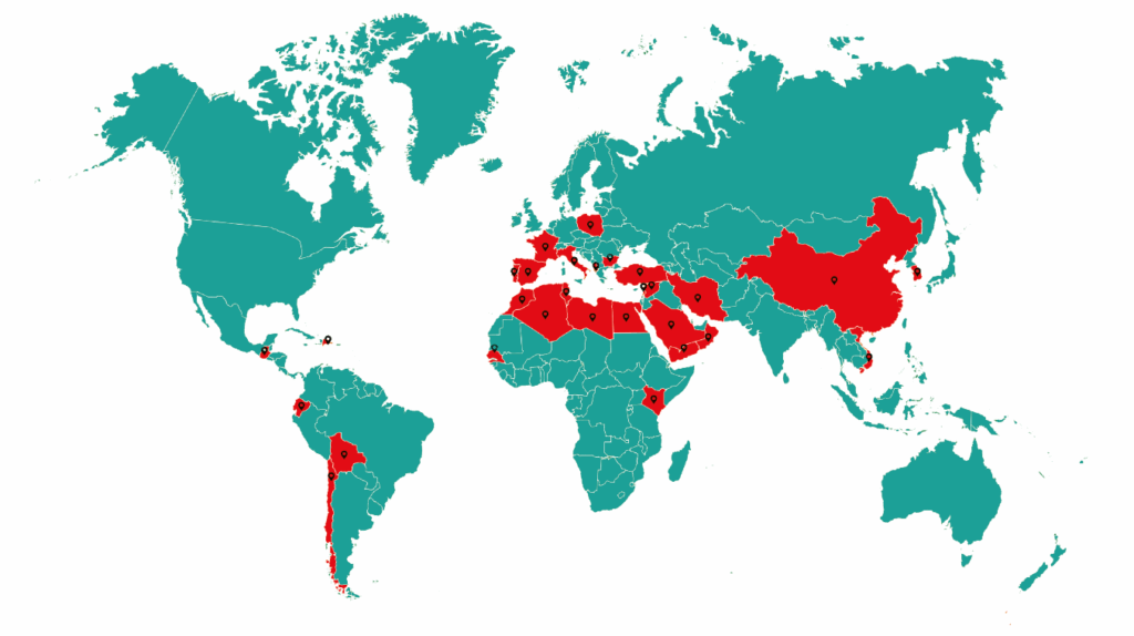 Mapa mundi export